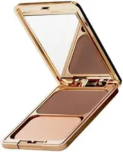Camera Finish Powder Foundation | 3-in-1 Compact | Silky Matte Finish, Anti-Aging, Buildable Coverage | With Vitamins C & E | (13.5g) Look N5 Topaz