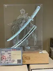 One Piece Zoro Sword Pure Silver with Certificate LED Display