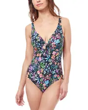 Profile by Gottex Tie Front One Piece Swimsuit