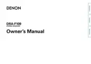 Denon DRA-F109 Receiver Amplifier Owners Manual