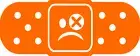 Popular Sad Face Band Aid Vinyl Decal Sticker Funny Oops Car Scratch Dent JDM