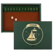 STERLING Games Wooden Shut The Box Game 12 Numbers with Home Decor Design Lid...