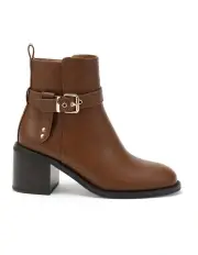 [Novo Shoes] Dibble Zip Up Boots in Brown