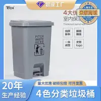 在飛比找Yahoo!奇摩拍賣優惠-廠家出貨直營20l30l15l家用腳踏式塑料垃圾桶60l辦公