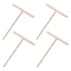 4Pcs T Shape Crepe Maker Pancake Batter Wooden Spreader Stick, Wooden Crepe6343
