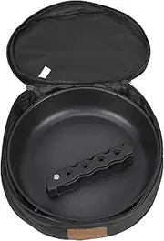 Camping Tableware Bag,Tableware Carry Bag for Camping | High Capacity Round Cookware Pouch for Barbecue Gatherings Mountaineering Parties