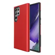 For Samsung Galaxy S22 Ultra Case Shockproof Protective Cover Red