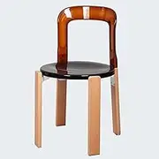 UPWONED Transparent Makeup Chair, Simple Living Room Backrest Chair, Artistic Leisure Chair, Elegant Dining Chair, Strong Load-Bearing Capacity, No Shaking,F