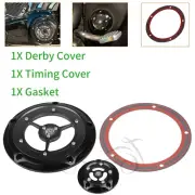 Black RSD Clarity Derby Timer Timing Cover For Harley Touring Road King Softail