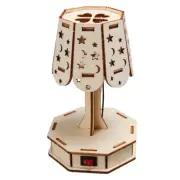 Wood Craft Kit Colorful Small Table Lamp DIY Science Building Projects Toys