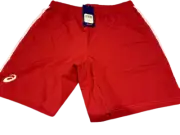 NWT ASICS Wrestling Practice Shorts Red White Men's Size Large Free Shipping