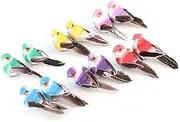 Colorful Cute Artificial Feather Bird Simulation Foam Plant Garden Craft Decor [Wedding Garden Scene]