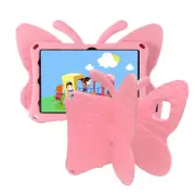 Catzon Butterfly Samsung Tablet Case for Galaxy Tab A8 10.5 Inch 2021 (SM-X200/SM-X205/SM-X207)-Pink