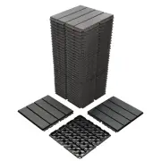 36 Sq. Ft Plastic Interlocking Deck Tiles, 36 Pack,12"X12" Waterproof Outdoor Fl