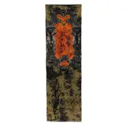 [Jean Paul Gaultier] Jean Paul Gaultier Baroque-print Skirt XS ORANGE/GREEN