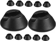 KALLORY 12pcs Non Slip Chair Leg Pads for Vinyl Floors Antislip Furniture Sliders Protective Cushioning for Hardwood Easy Installation Noise Reduction Bed Leg Pads