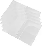 [WESIEVYA] 5pcs Transparent Passport Protector Case with Multi Card Slots Rainproof and Easy to Card Holders for Travelers and Students Lightweight and Durable