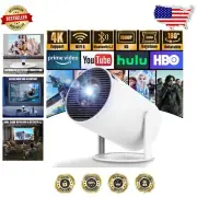 4K 1080P Mini Projector - Portable 180° Rotatable with WiFi 6 and Bluetooth 5.2