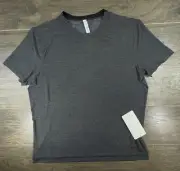 Lululemon Shirt Mens 2XL Charcoal Gray Precision T Silverescent Athletic Tee