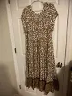 NWT!!! Soft Surroundings 2X KARA dress white mocha leopard