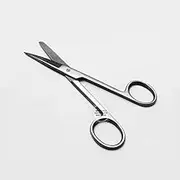 Scissors 14.5cm Straight, Sharp/Blunt, Stainless Steel, Premium