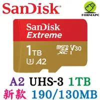 在飛比找蝦皮商城優惠-SanDisk Extreme MicroSDXC 1T 1