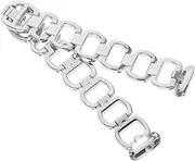 [ETHZZLE] Strap Watch Band Luxe Watch Wristband Bangles Bracelets for Women Watch Band Accessories Luxe Bracelet Replacement Bands Watch Replacement Stainless Steel Band Silver