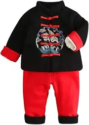 [Mud Kingdom] Little Boys Fleece Outfits Tang Suit Traditional Style
