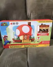 Super Mario Deluxe Toad House Playset Includes 2.5" Action Figure & Accessories