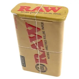 RAW-西班牙進口Slide Top Tin-滑蓋式馬口鐵收納盒(煙盒/捲煙紙盒/煙草盒)