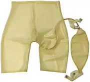 [DAIJES] Sexy Latex Mans Boxer Rubber Fetish Shorts with Urine Bag Underwear