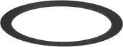 uxcell 1-Pack Goof Rings for 3 Inch Recessed Lights, 3" ID 3.8" OD Durable Steel Trim Ring Flush Mount Black Can Light Trim Ring Cover for Ceiling Can Downlights