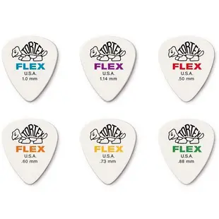 Dunlop Tortex Flex 烏龜烏克麗麗/木吉他/電吉他/貝斯 Bass PICK 彈片 [唐尼樂器]