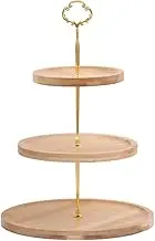 3 Tier Wood Cupcake Stand, BetterJonny Wooden Serving Tray Rustic Farmhouse Dessert Display Tiered Cake Holder Wood Cake Stand Kitchen, Wedding, Tea Party, Farmhouse Decorations