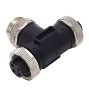 for nmea 2000 T Connector 4 Pin IP67 Multiport Drop Cable 3 Port Backbone