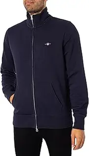[GANT] Men's Reg Shield Full Zip Sweat Logo Sweat Jacket with Zip