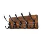 Wood Coat Rack Hook Heavy Duty Bedroom Coat Rack for Entryway Jacket Scarf
