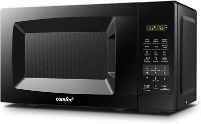 Small Profile Compact Mini Countertop/RV Size Microwave Oven 17.3" Wide 0.7 Cu.