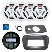 Infinity Radio, Adapter, Spa Bezel, ANT, 4x 6.5" 150W White Speaker w/Wire
