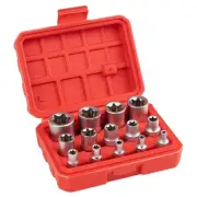 14-Piece E-TORX Socket Set, Premium External Torx Socket Set, Professional St...