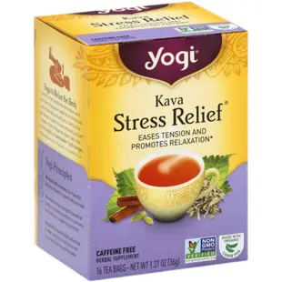 美國 Yogi tea瑜伽茶卡瓦減壓茶緩解緊張情緒優化無咖啡因