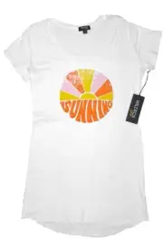 WILDFOX Womens Cap Sleeve SUNNING TSHIRT DRESS Tunic Coverup NWT Medium