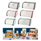 Metal Bread Bin Multipurpose Bread Pastry Box Case Bread Storage Bread Holder