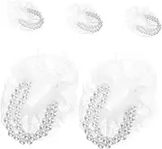 WATIIFUFU 5Pcs DIY Pearl Wristband Base for Bridesmaid Corsages for Weddings and Anniversaries Hollow Plate for Easy Flower Attachment