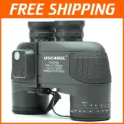 10X50 Waterproof Marine Binoculars with Rangefinder Compass for Adventurers