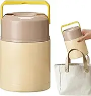 Stainless Steel Vacuum Insulated Food Jar,Stainless Steel Containers with Lids | Double Wall Soup Storage Jar for Camp Outdoor Work Picnic School