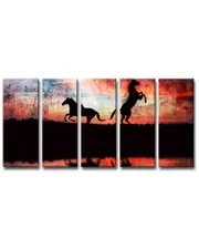 Ready2HangArt Equestrian Saddle Ink PSXXIV Canvas Wall Art by Tristan Scott