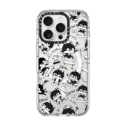 iPhone 16 Pro Clear Case MagSafe Compatible Cat Skateboard