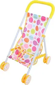 Vaguelly Trolley Cart Doll Play Game Stroller Dolls Stroller Micro Layout Ornament Play Game House Accessories Mini Furniture Adornment Colorful Iron