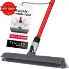 Silicone Broom & Squeegee 40cm 140cm Handle Pet Hair Remover Indoor Outdoor Floo